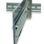 DINP03LR-8035DB-1 – DIN Rail Mounting Kit Maple Systems DINP03LR-88035DB-1 is our DIN Rail Right Angle Adapter, 8.0″ x 3.5″ Plate, with 7.87″ 35mm Rail Section Installed on Right Side; Perimeter Holes for Cable Management; Latch Release