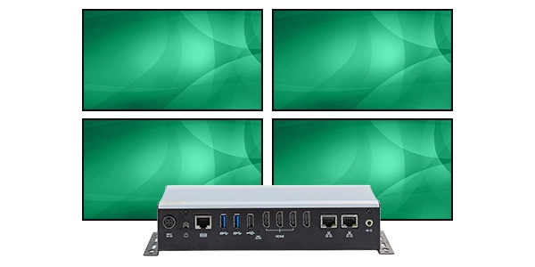 Multi screen digital signage media player