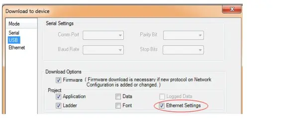 Download to Device in MAPware7000 Download to Device in MAPware7000 for the Modbus TCP IP driver