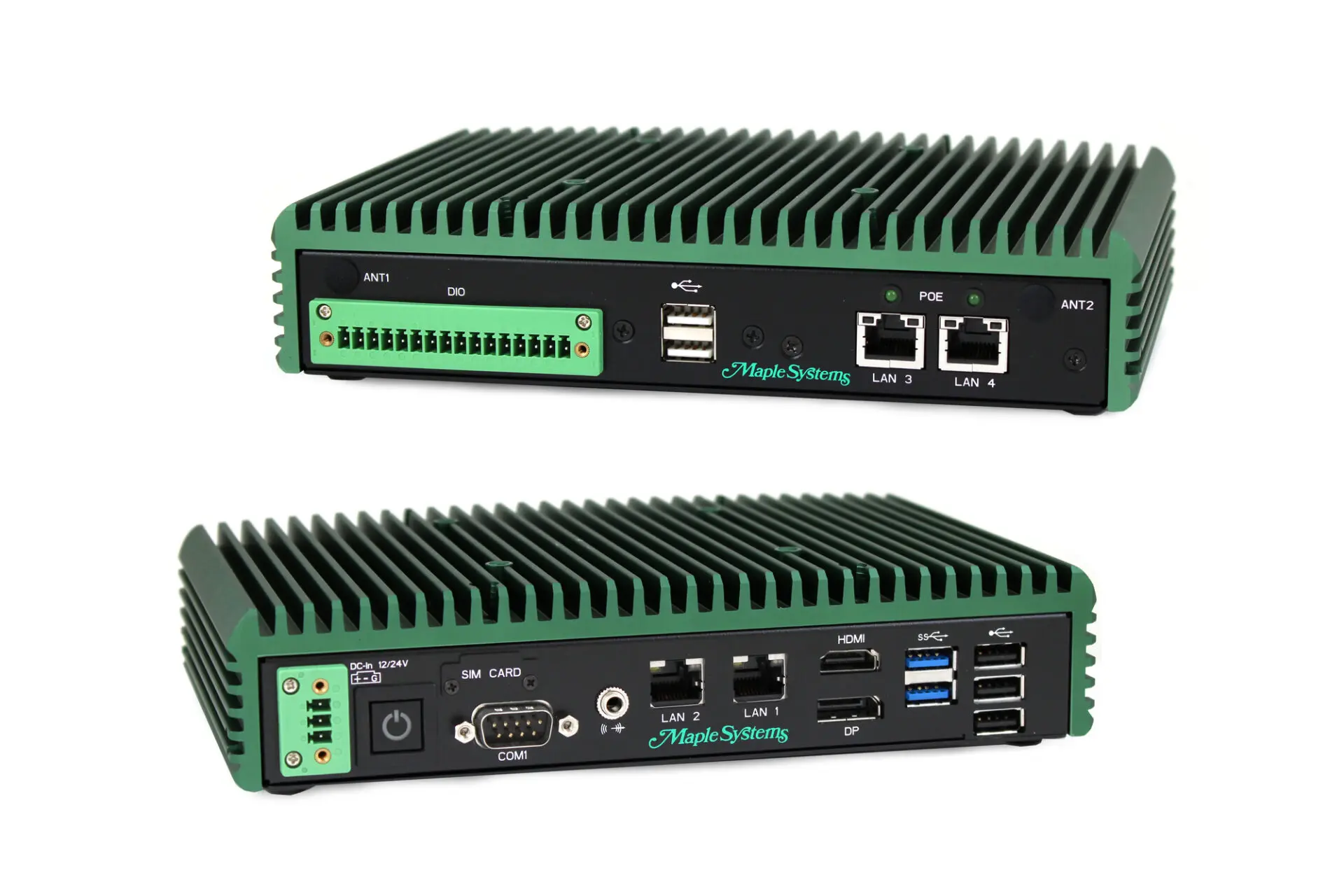 IPC2411B Industrial PC Combo View Industrial Box PC | Fanless, Extended Operating Temperature Range | Power Over Ethernet (POE)