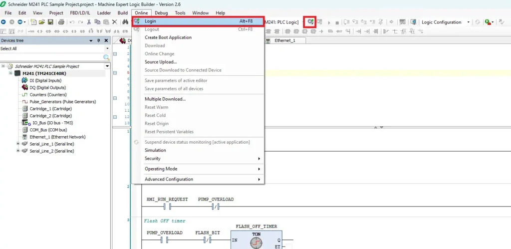 Machine Expert project online download login