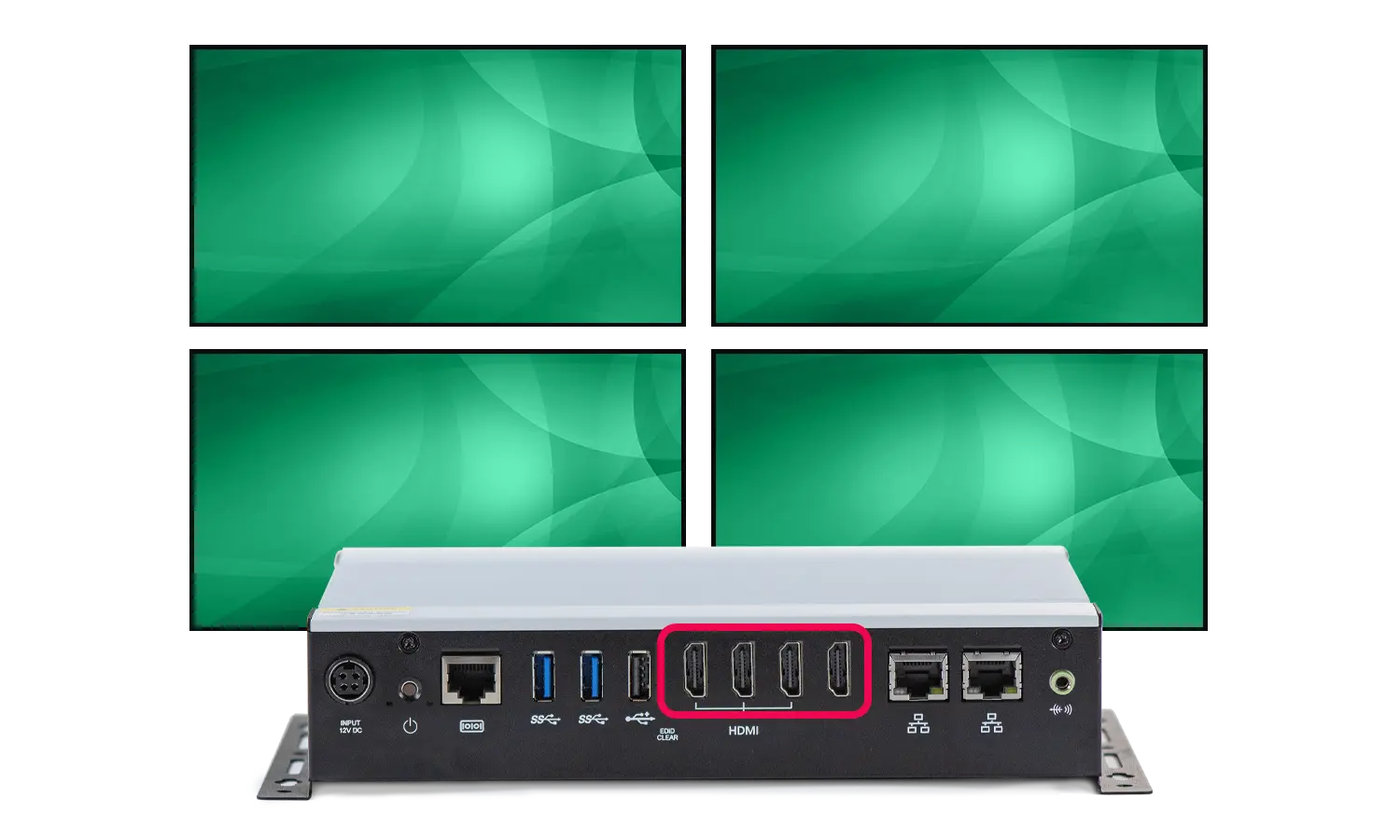 a ready to use multi display digital signage media player