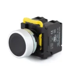 Maple Systems Operator Control Panel Mount Push Button Switch Non-Illuminated Momentary Flat Metal Black 22mm PBS111CM22K-20