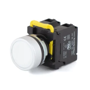 Maple Systems Operator Control Push Button Switch Non-Illuminated Momentary Flat Metal White 22mm PBS111CM22W-20