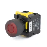 Maple Systems Industrial Automation Pushbutton Illuminated Momentary Flat Plastic Red 22mm PBS111CP22R-02L2