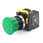 PBS111FM22G-20 Momentary Pushbutton Maple Systems Operator Control Panel Mount Pushbutton Switch Non-Illuminated Momentary 35mm Knurled Mushroom Head Green 22mm PBS111FM22G-20