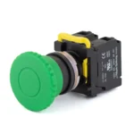 PBS111GM22G-11 (2) Maple Systems Control Panel Mount Pushbuttons Non-Illuminated Momentary 40mm Knurled Mushroom Green 22mm PBS111GM22G-11