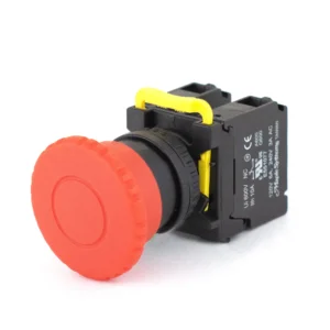 Maple Systems Operator Control Panel Mount Pushbutton Switch Non-Illuminated Momentary 40mm Knurled Mushroom Head Red 22mm PBS111GP22R-02