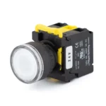 PBS111IP22W-11L2 (1) Maple Systems Industrial Pushbutton Illuminated Momentary Guard Ring Plastic White 22mm PBS111IP22W-11L2