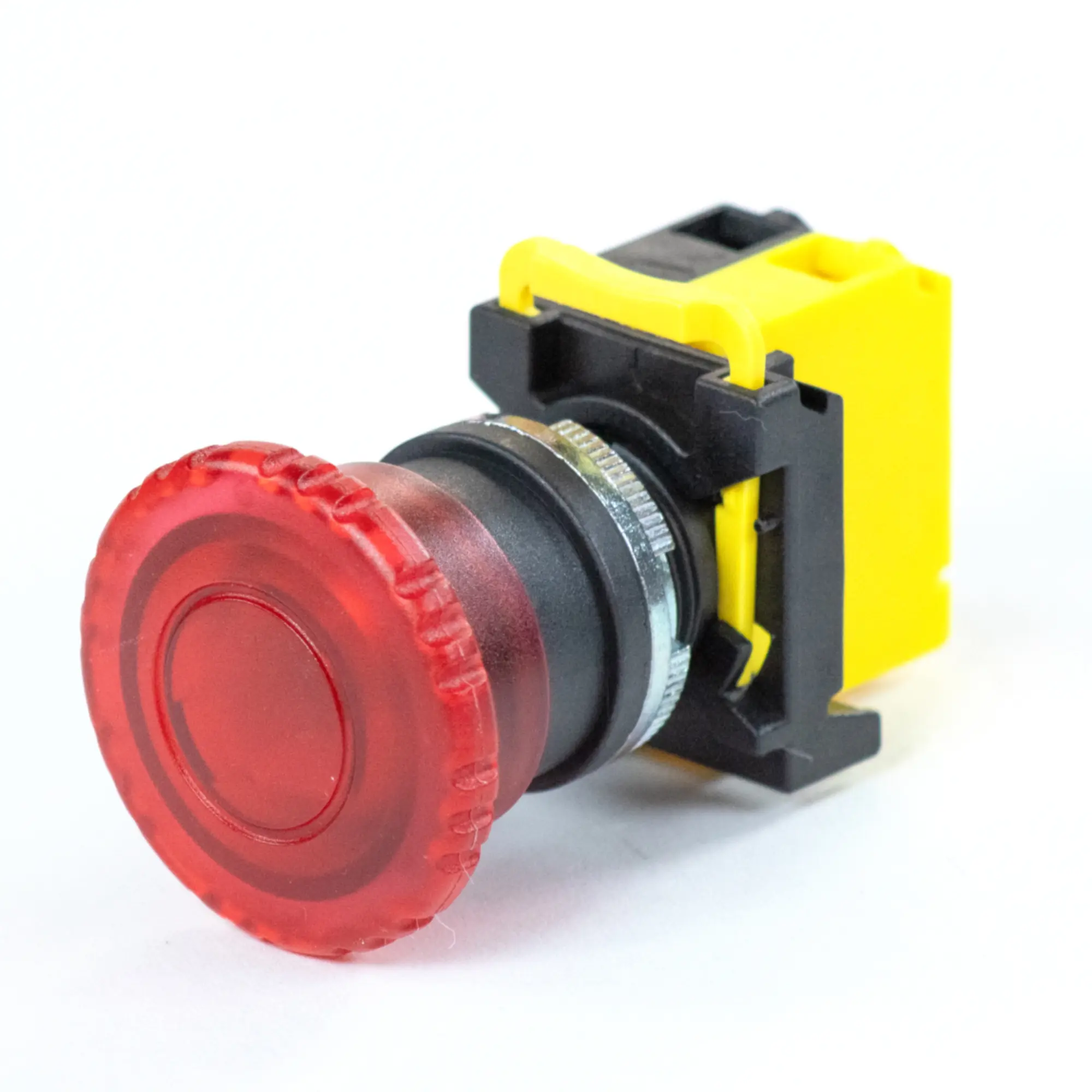 PBS111KM22R-01L2 – Momentary Pushbutton Maple Systems Control Panel Push Button Illuminated Knurled Mushroom Head Metal Red 22mm PBS111KM22R-01L2