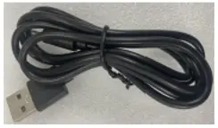 USB cable included with the RT1300B Series rugged tablet.