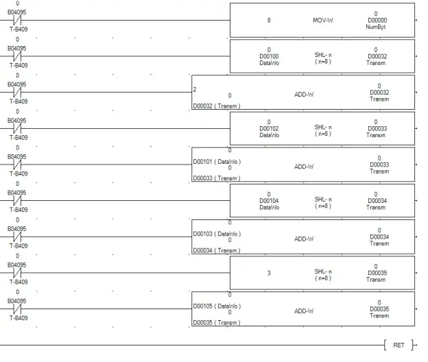 Example 1 Sample Ladder in MAPware7000 Example 1 Sample Ladder in MAPware7000 for the ASCII driver