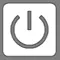OSD power button for turning the monitor on or off.