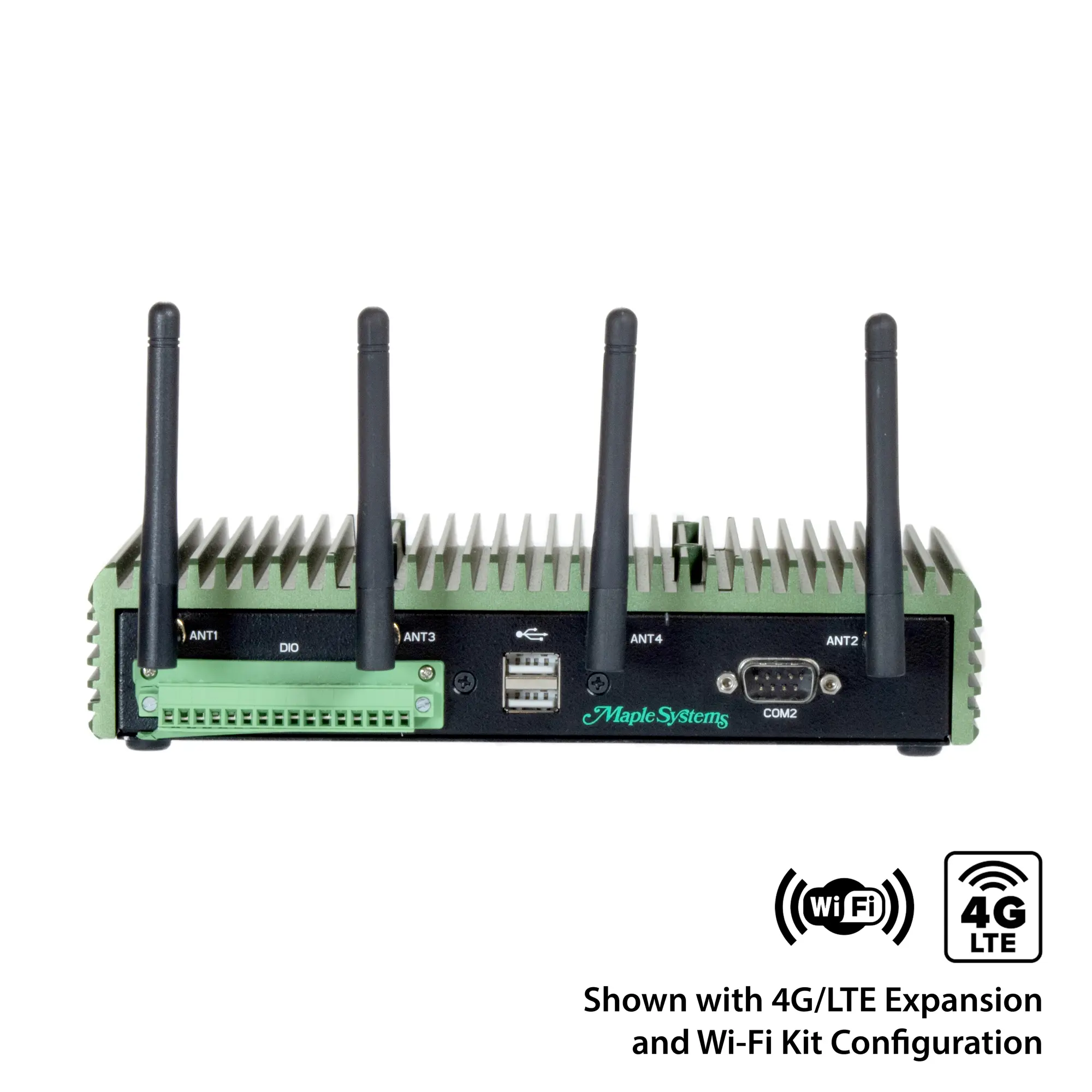 Industrial box PC with 4G/LTE connectivity for remote access and mobile networking—ideal for edge computing, IoT, and off-grid deployments