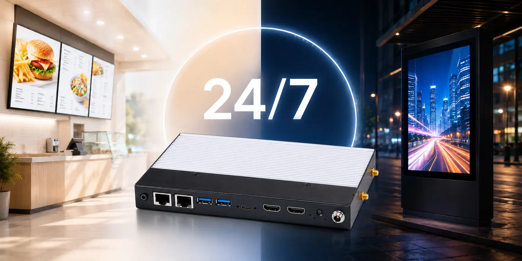 Maple Systems Digital Signage Media Players support reliable 24/7 operation