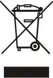 Crossed-out wheeled bin (WEEE) symbol indicating the product should not be disposed of with household waste.