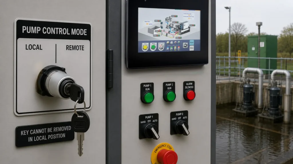 pump control mode for pump 1 pump 2 alarm pump control mode for pump 1 pump 2 alarm at water treatment plant