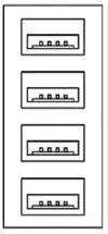 Quad Stack (4) of USB 3.0 Type A host ports for PC2300B Series Panel PC