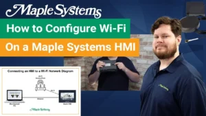 you'll learn how to connect a Maple Systems HMI to a Wi-Fi network. We'll cover installing the Wi-Fi module to an HMI, as well as software configuration required to connect to the network