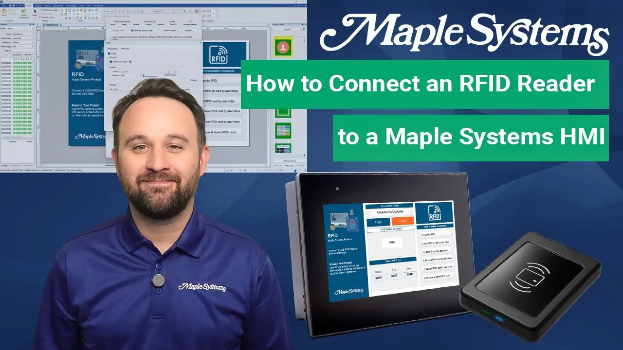 How to Connect an RFID Reader to a Maple Systems HMI