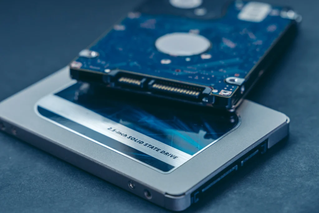 Solid State Drives A Photo of two solid-state drives used for internal computer storage.