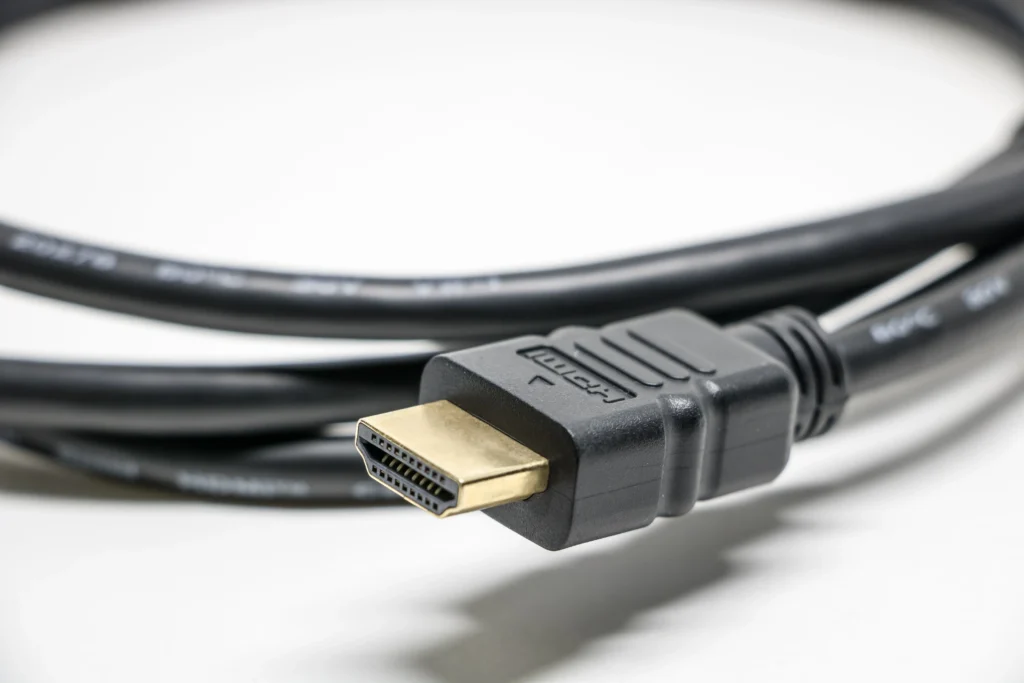 A Close-up of an HDMI cable.