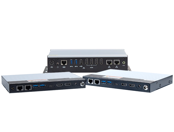 Bring your digital experience to life with cULus-listed, fanless signage PCs built for reliable 24/7 operation.