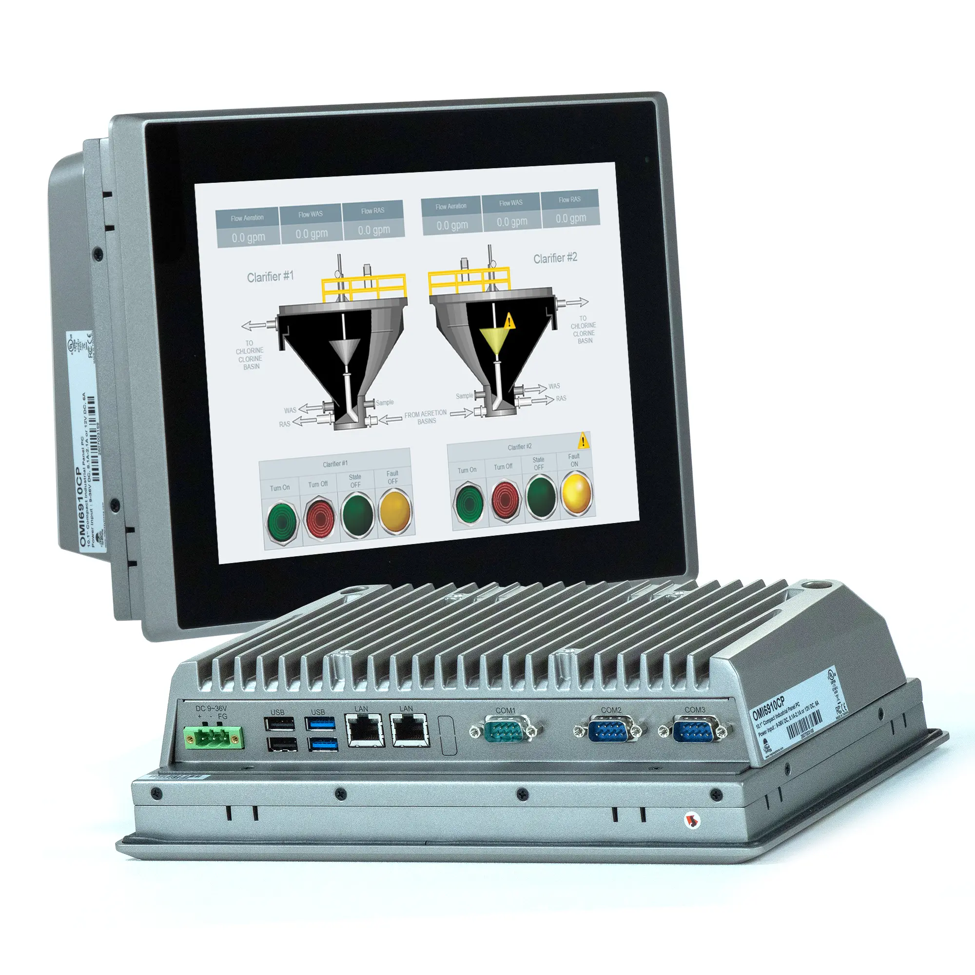 OMI6910CP Combo View Maple Systems 10.1" Industrial Panel PC with a UL Listing