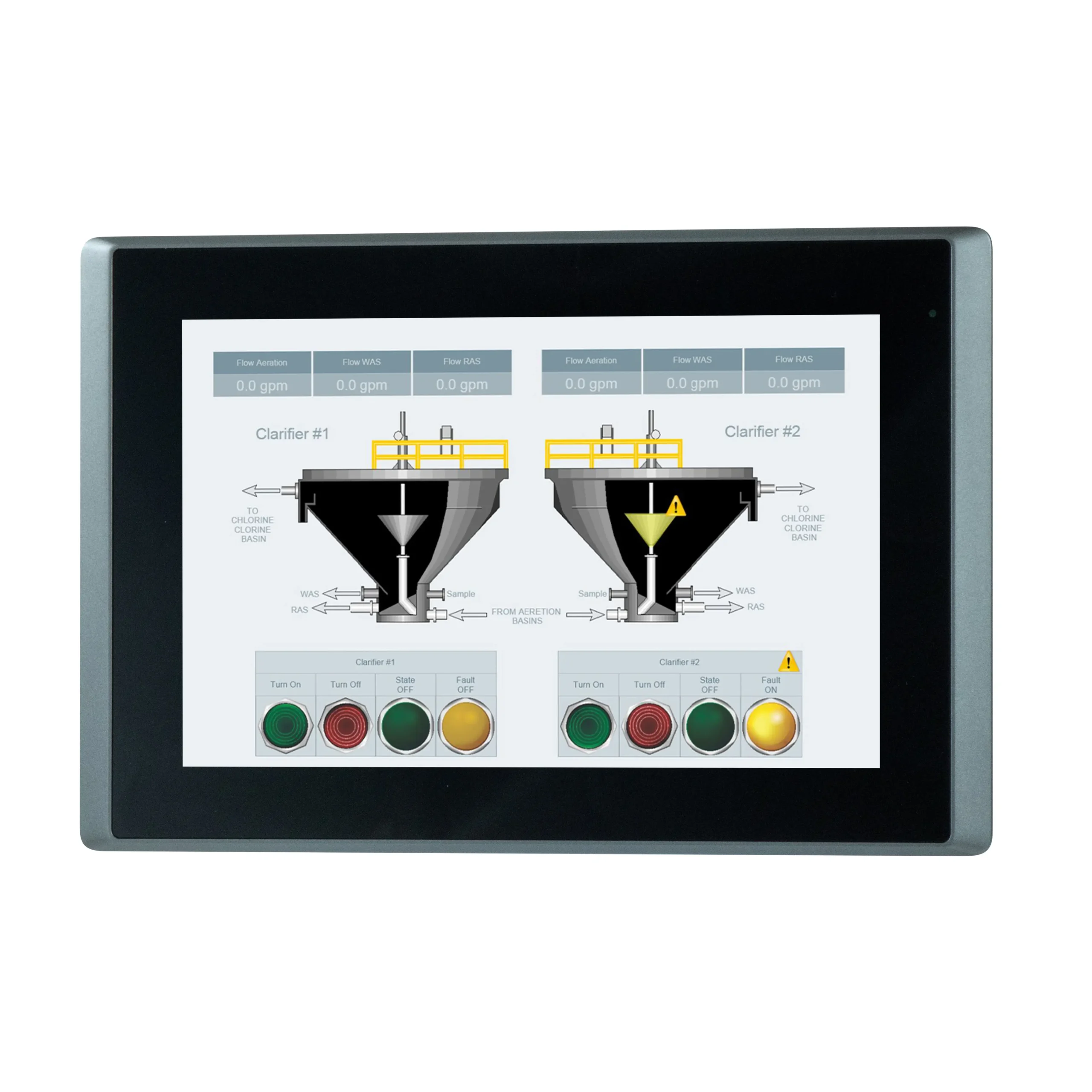 OMI6910CP Front View Maple Systems 10.1" Industrial Panel PC with a UL Listing