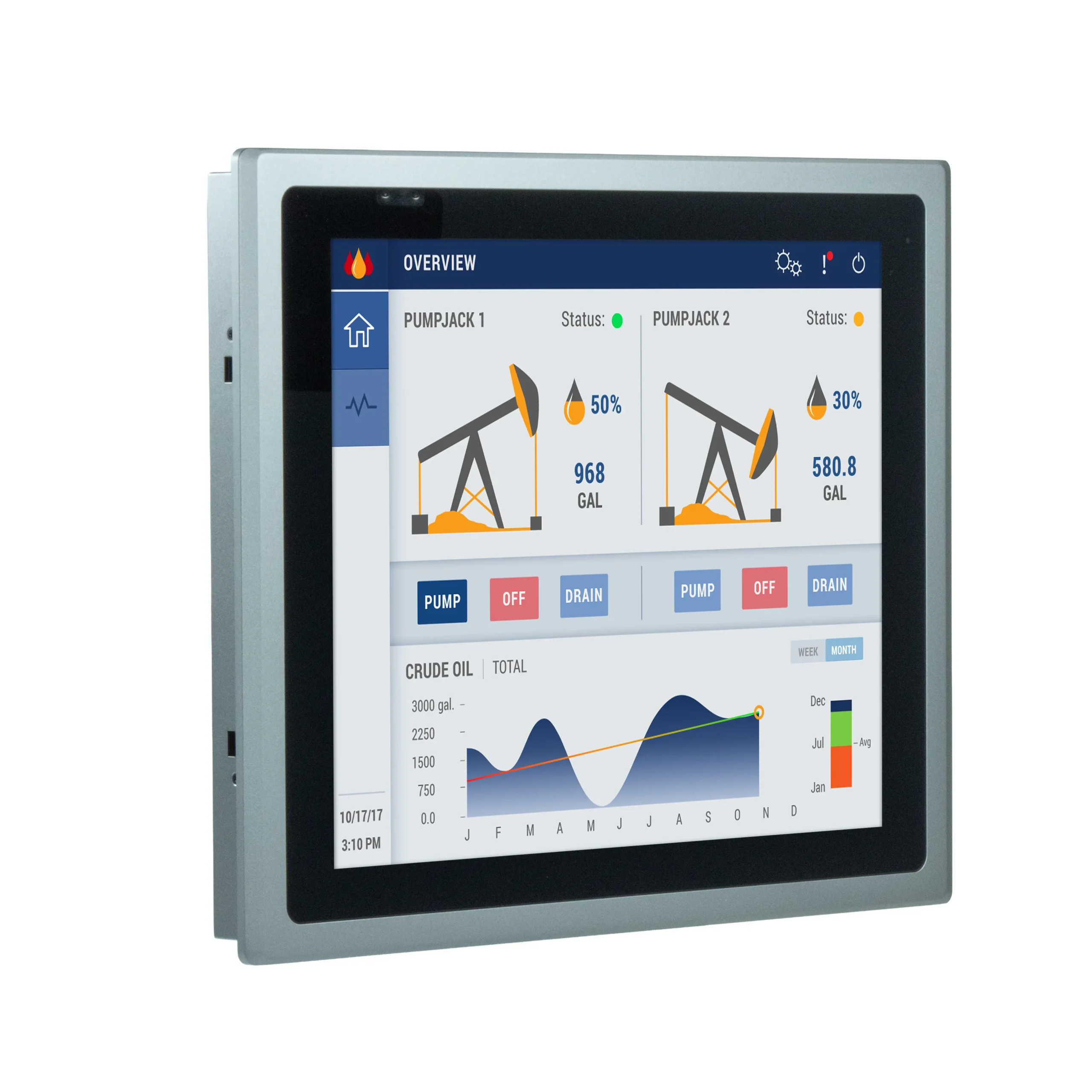 OMI6917CP Cross View Maple Systems 17" Industrial PC with UL Listing