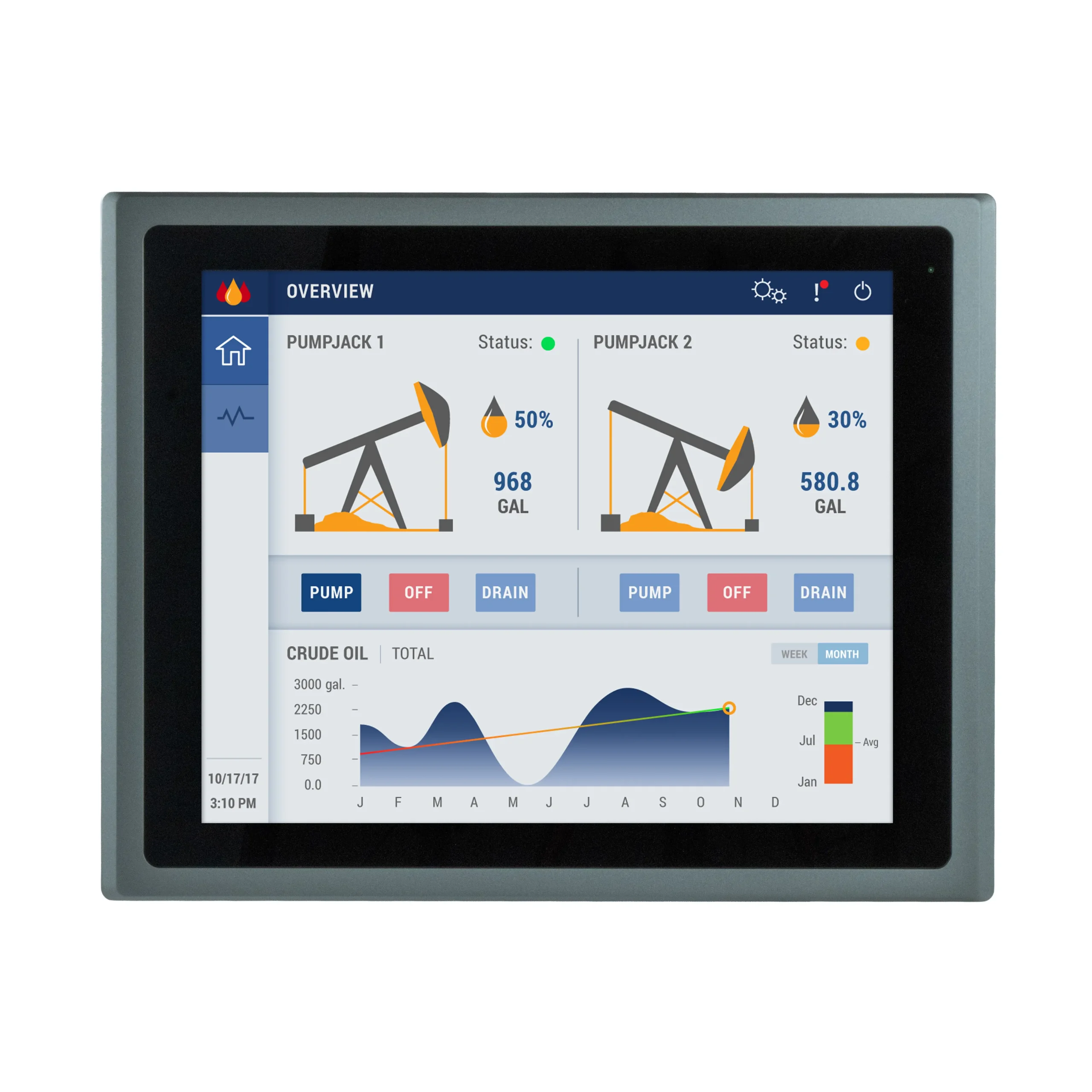 OMI6917CP Front View Maple Systems 17" Industrial PC with UL Listing
